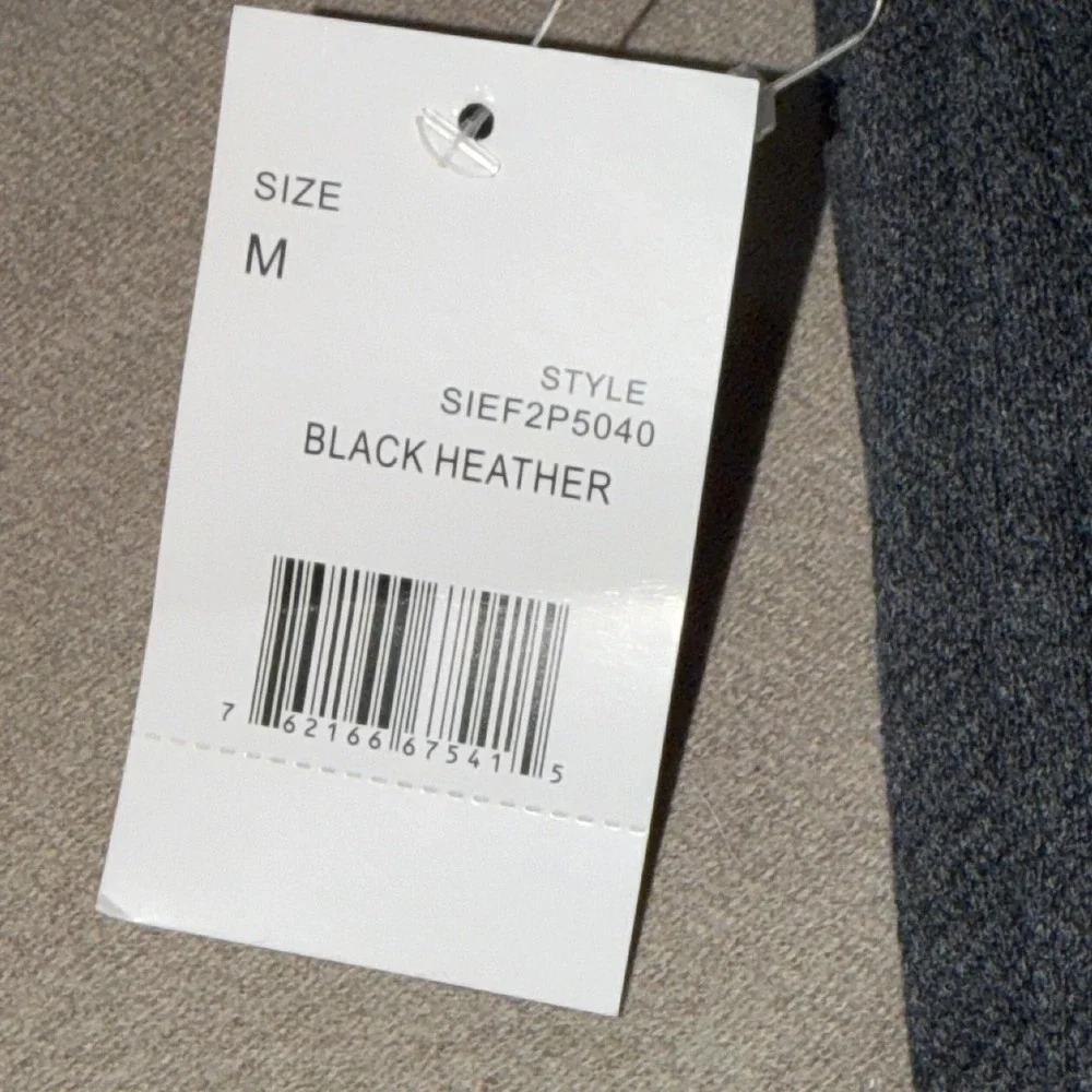 Commerce Mens Jogger Sweatpants Black Heather SIEF2P5040 Tapered Fleece Pants M